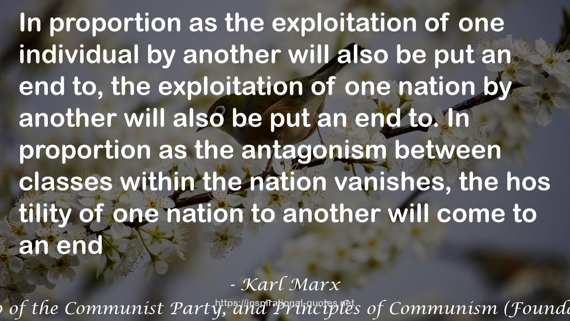 Manifesto of the Communist Party, and Principles of Communism (Foundations, #8) QUOTES