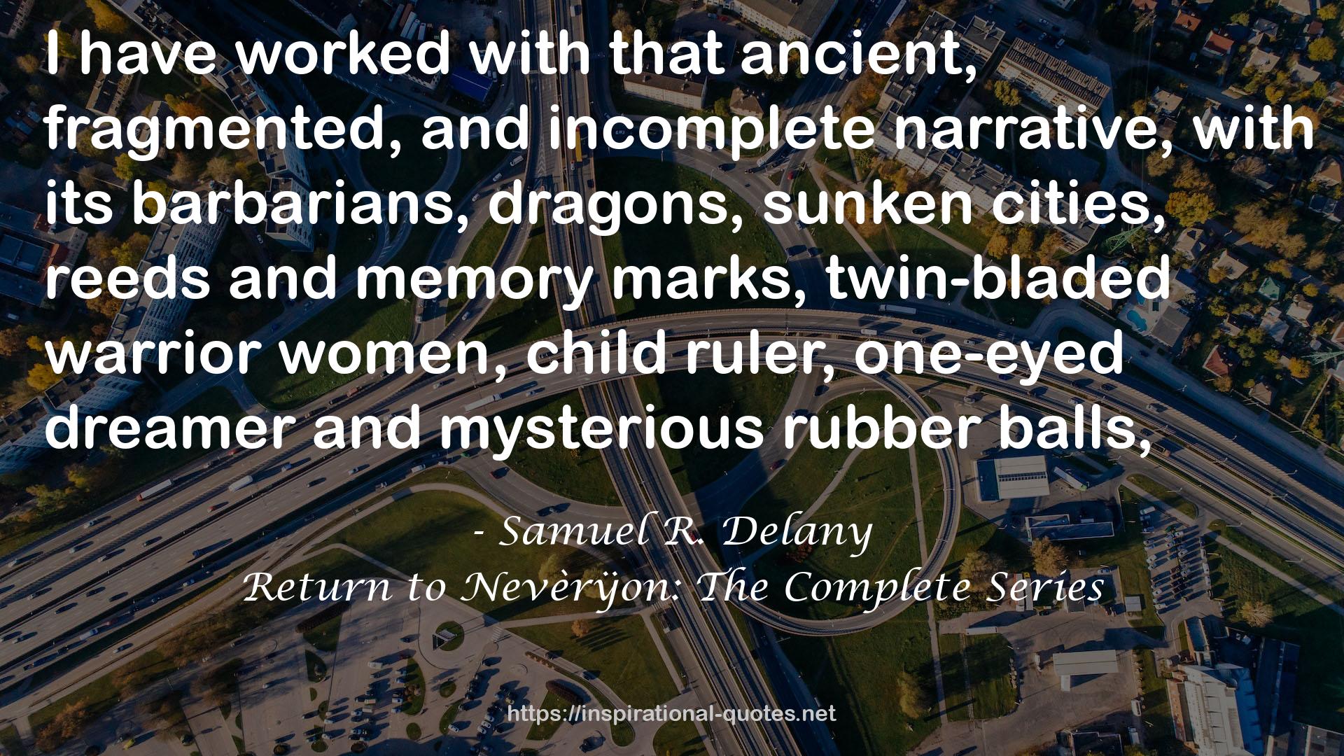 Return to Nevèrÿon: The Complete Series QUOTES