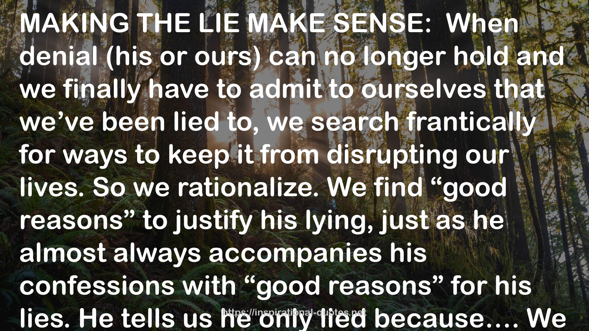 The lying  QUOTES
