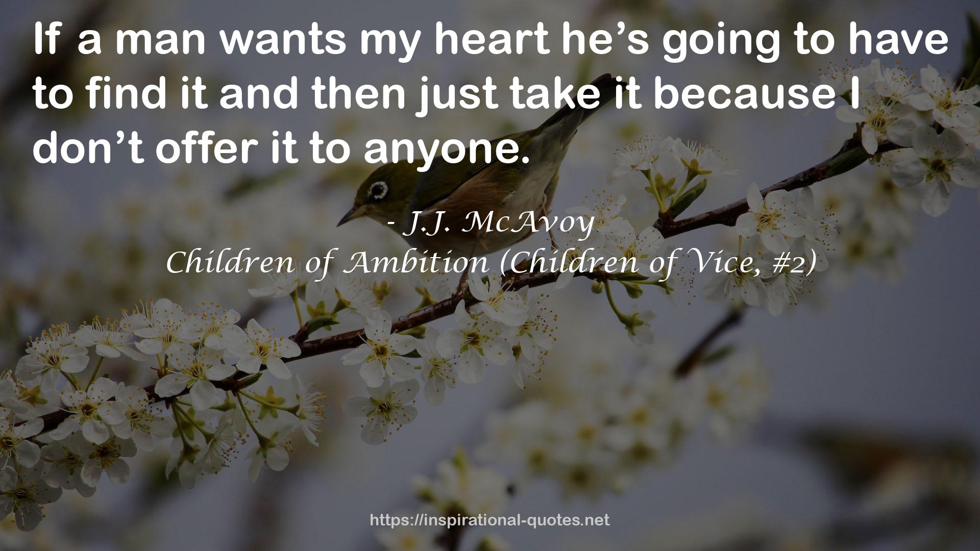 Children of Ambition (Children of Vice, #2) QUOTES