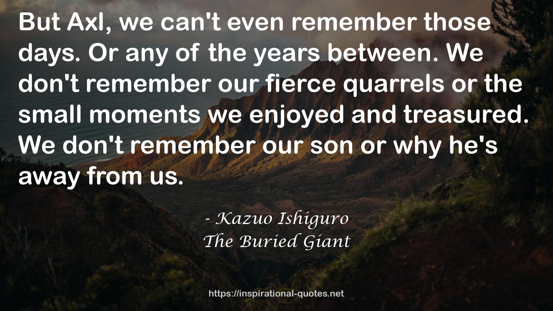 The Buried Giant QUOTES