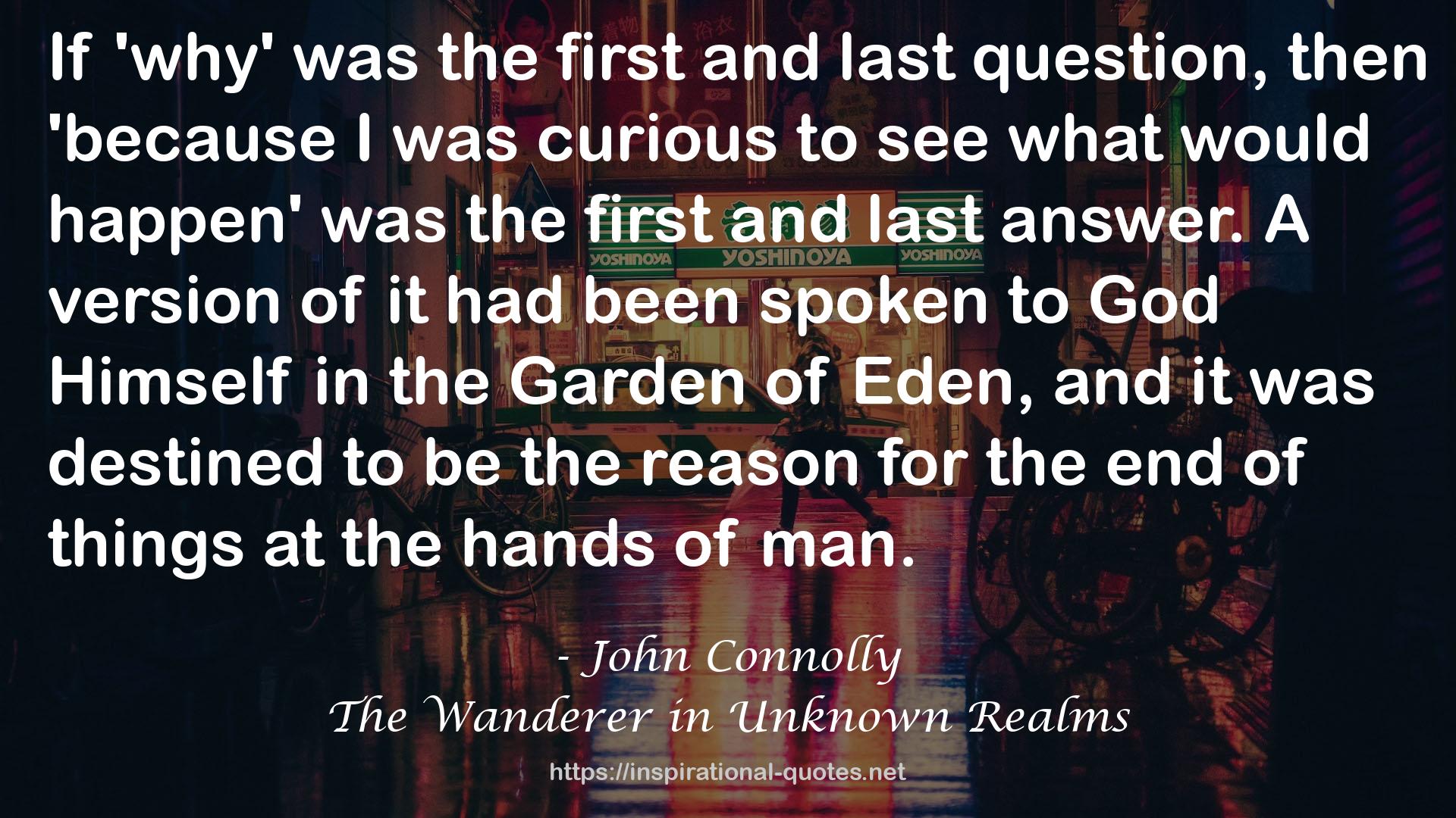 The Wanderer in Unknown Realms QUOTES