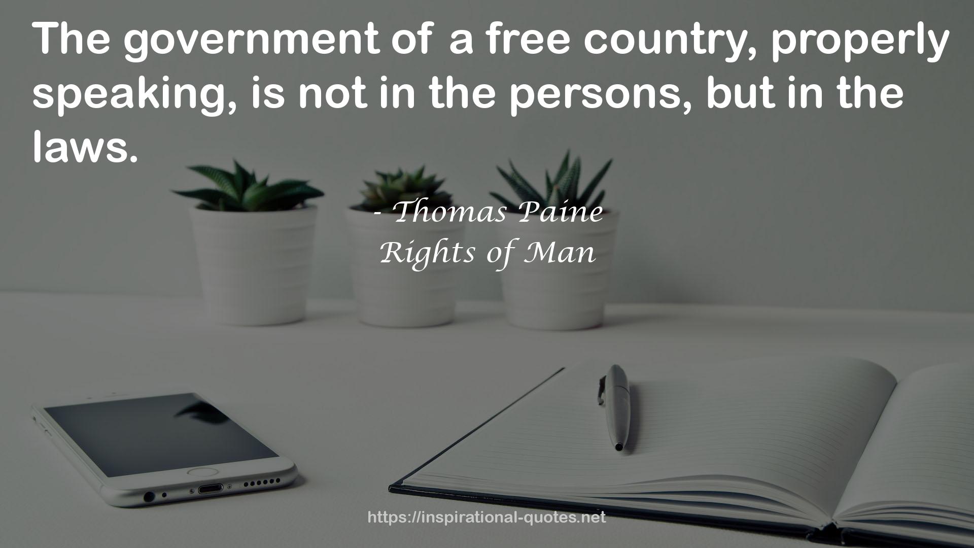 Rights of Man QUOTES