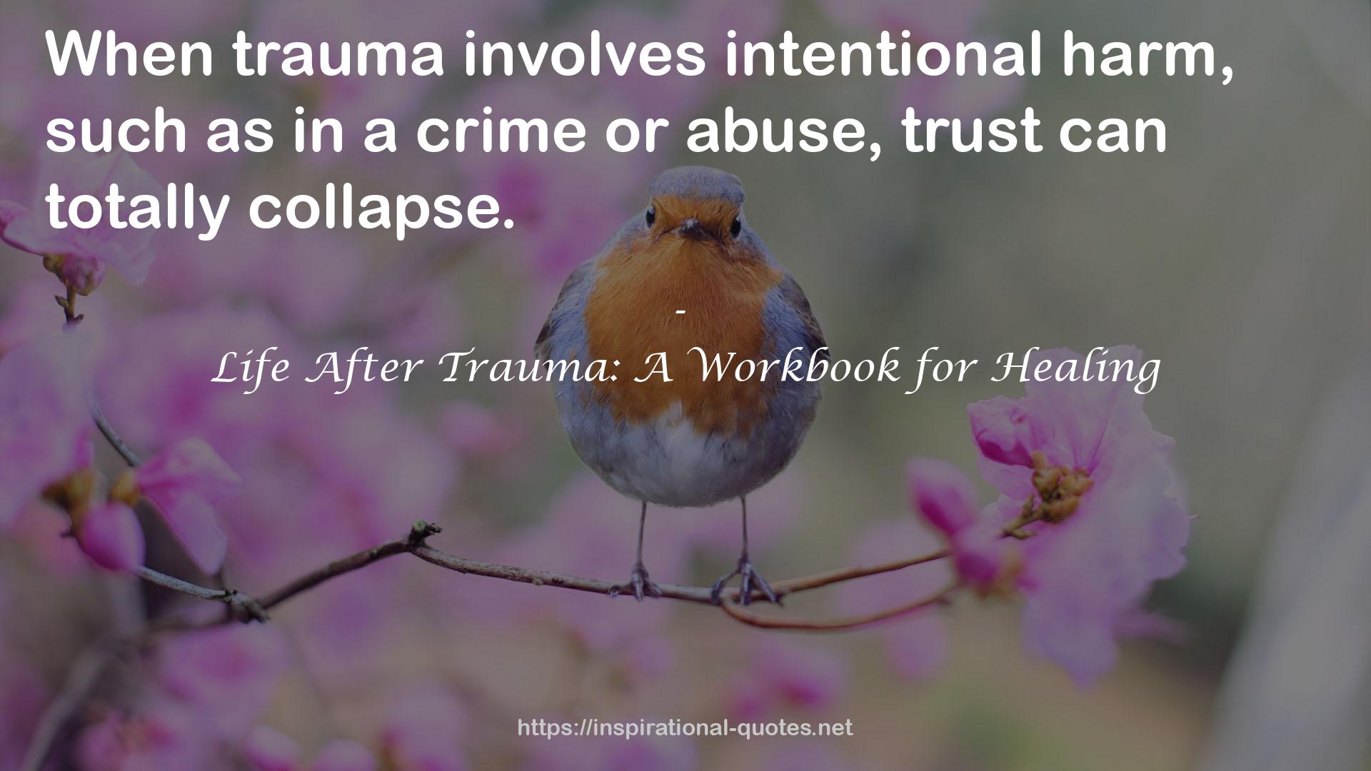 Life After Trauma: A Workbook for Healing QUOTES