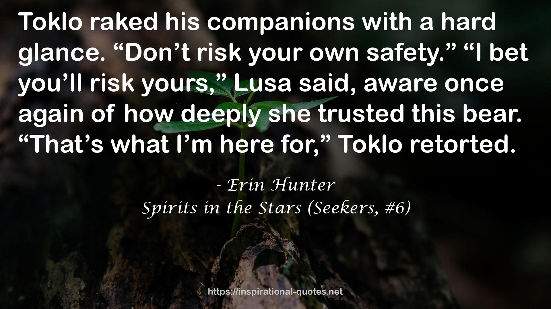 Spirits in the Stars (Seekers, #6) QUOTES