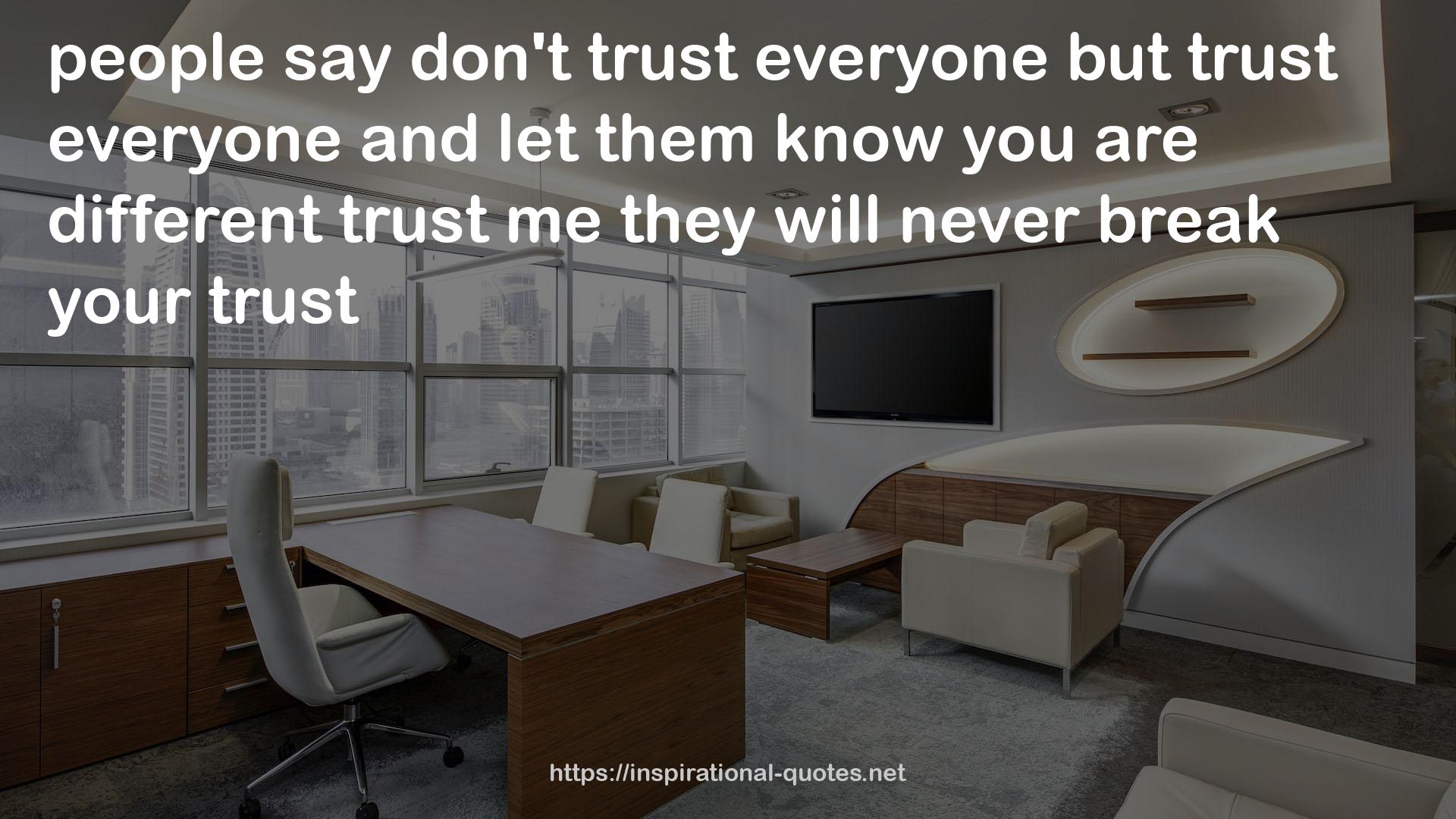 different trust  QUOTES