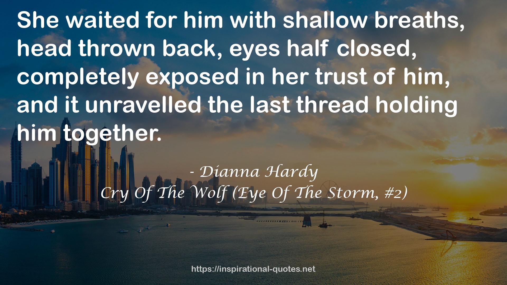 Cry Of The Wolf (Eye Of The Storm, #2) QUOTES