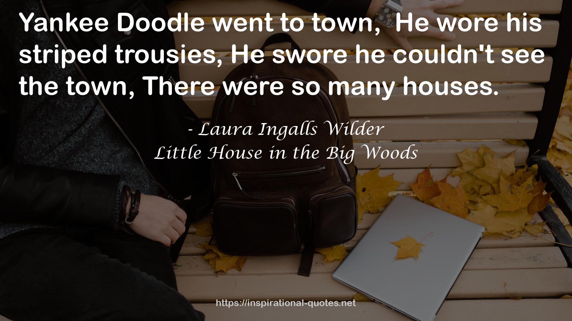 Little House in the Big Woods QUOTES