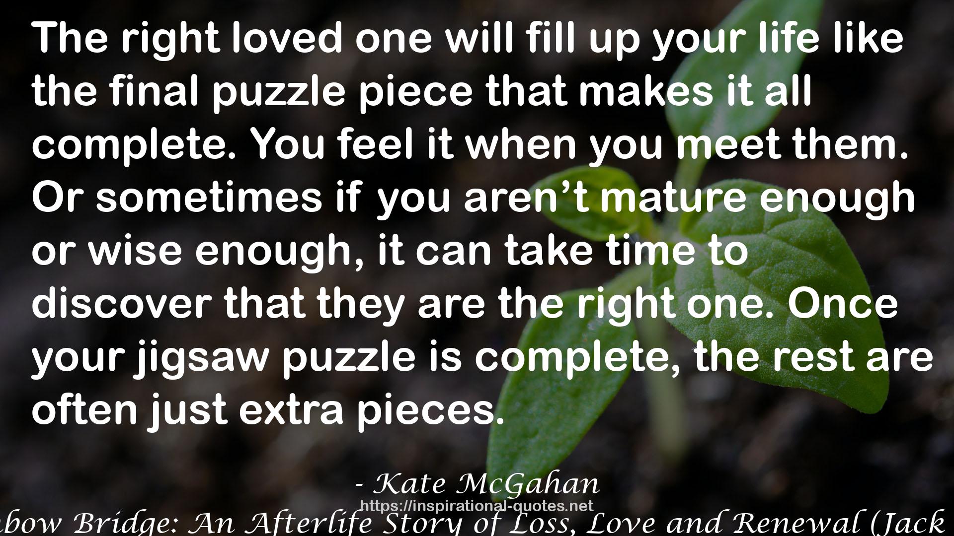 jigsaw puzzle  QUOTES