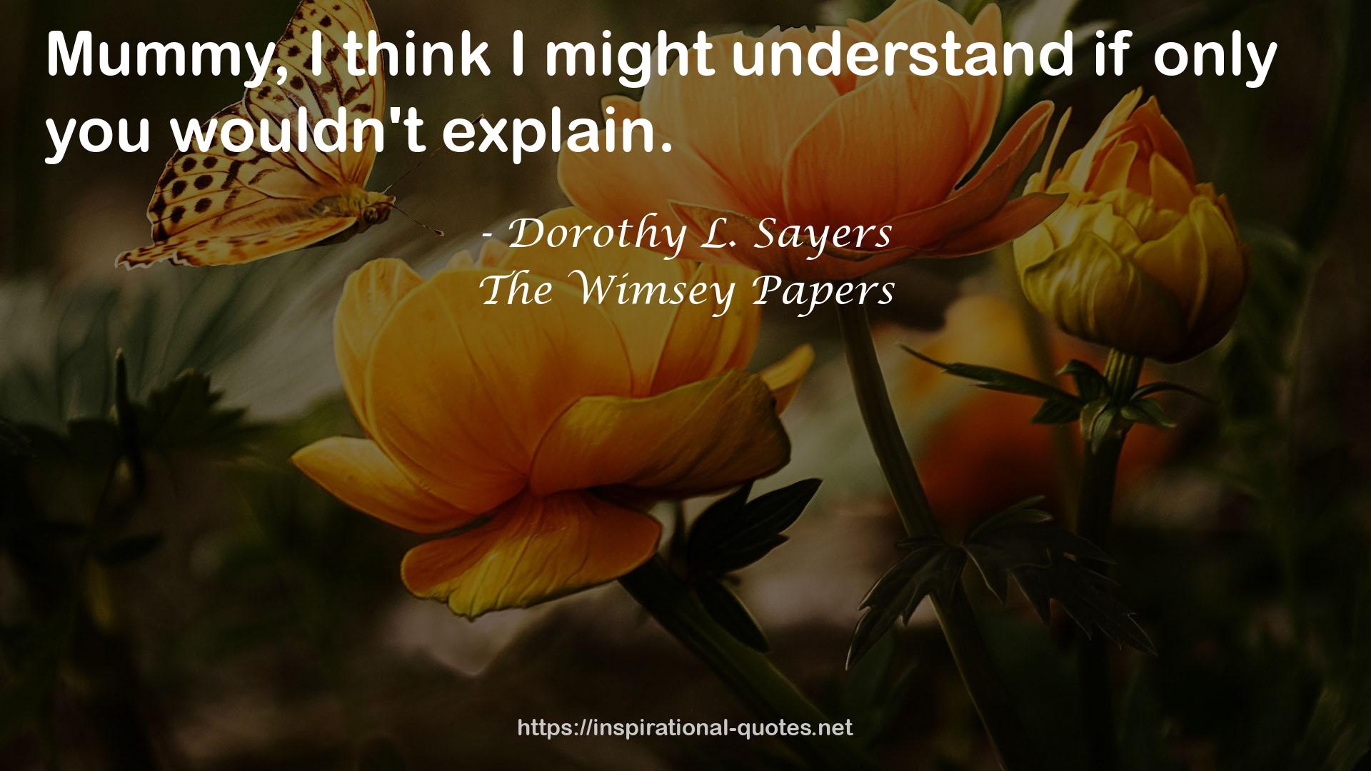 The Wimsey Papers QUOTES