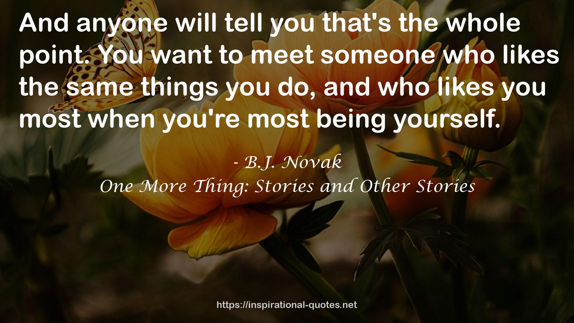 One More Thing: Stories and Other Stories QUOTES