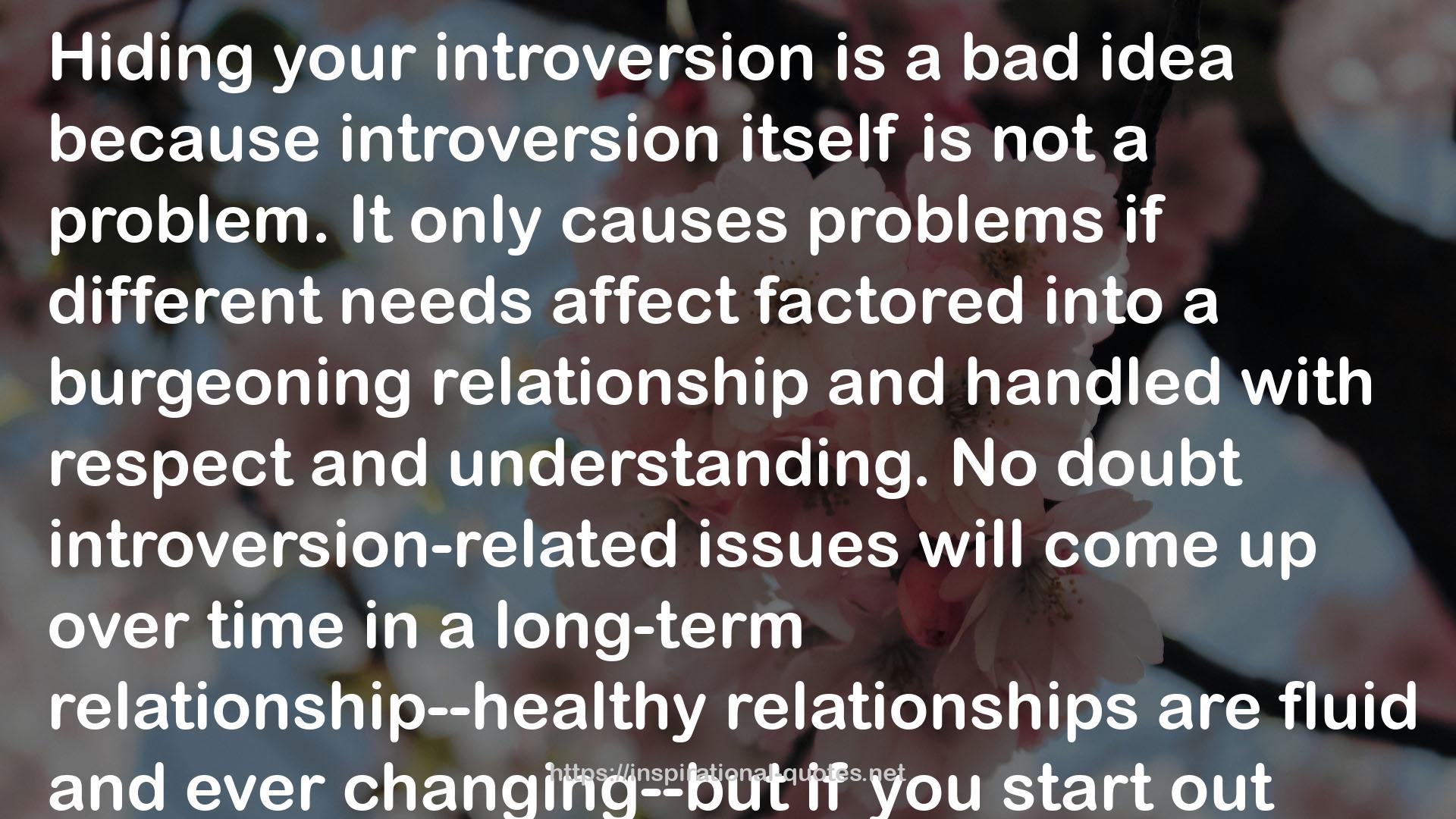 your introversion  QUOTES