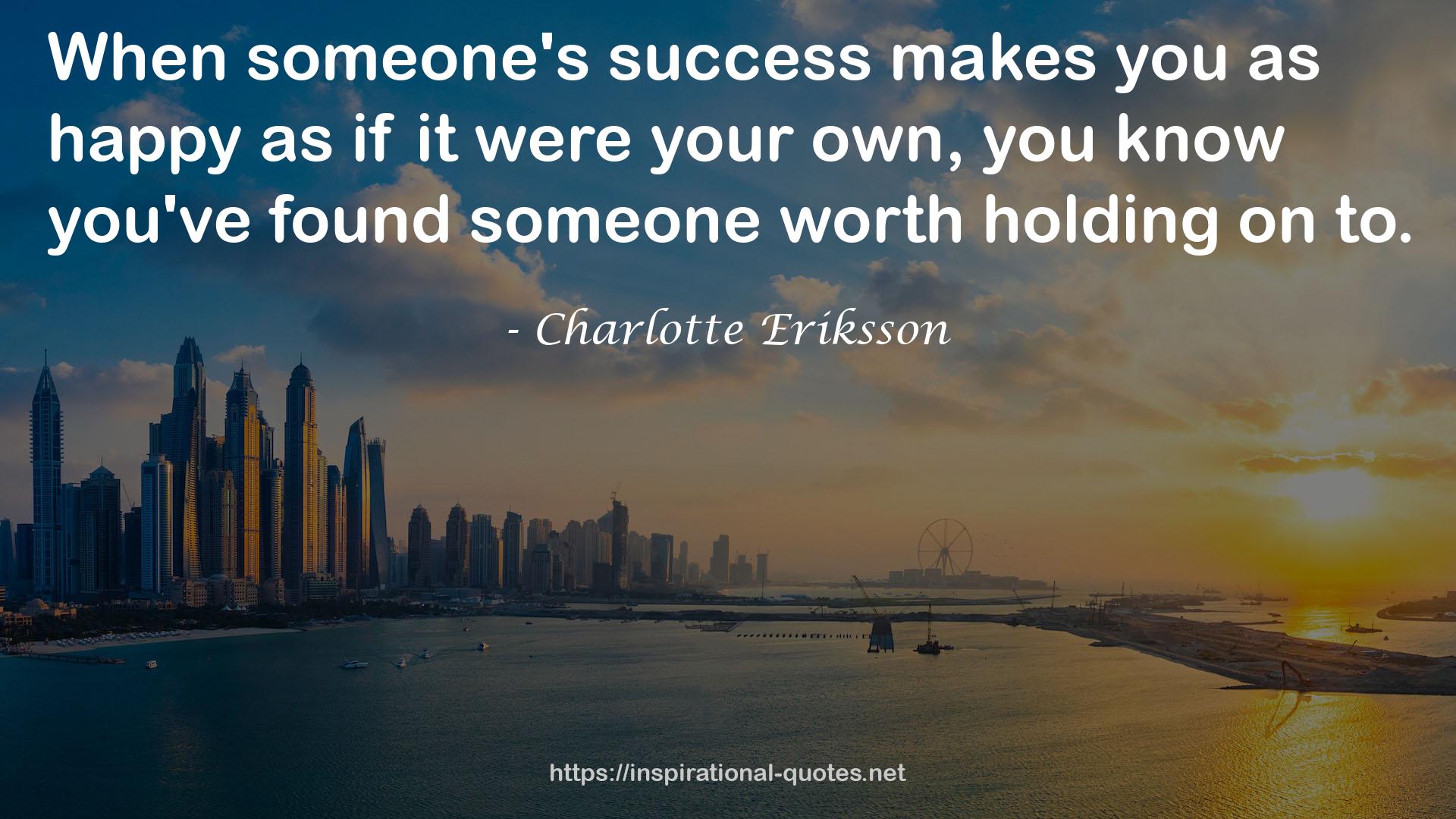 someone's success  QUOTES