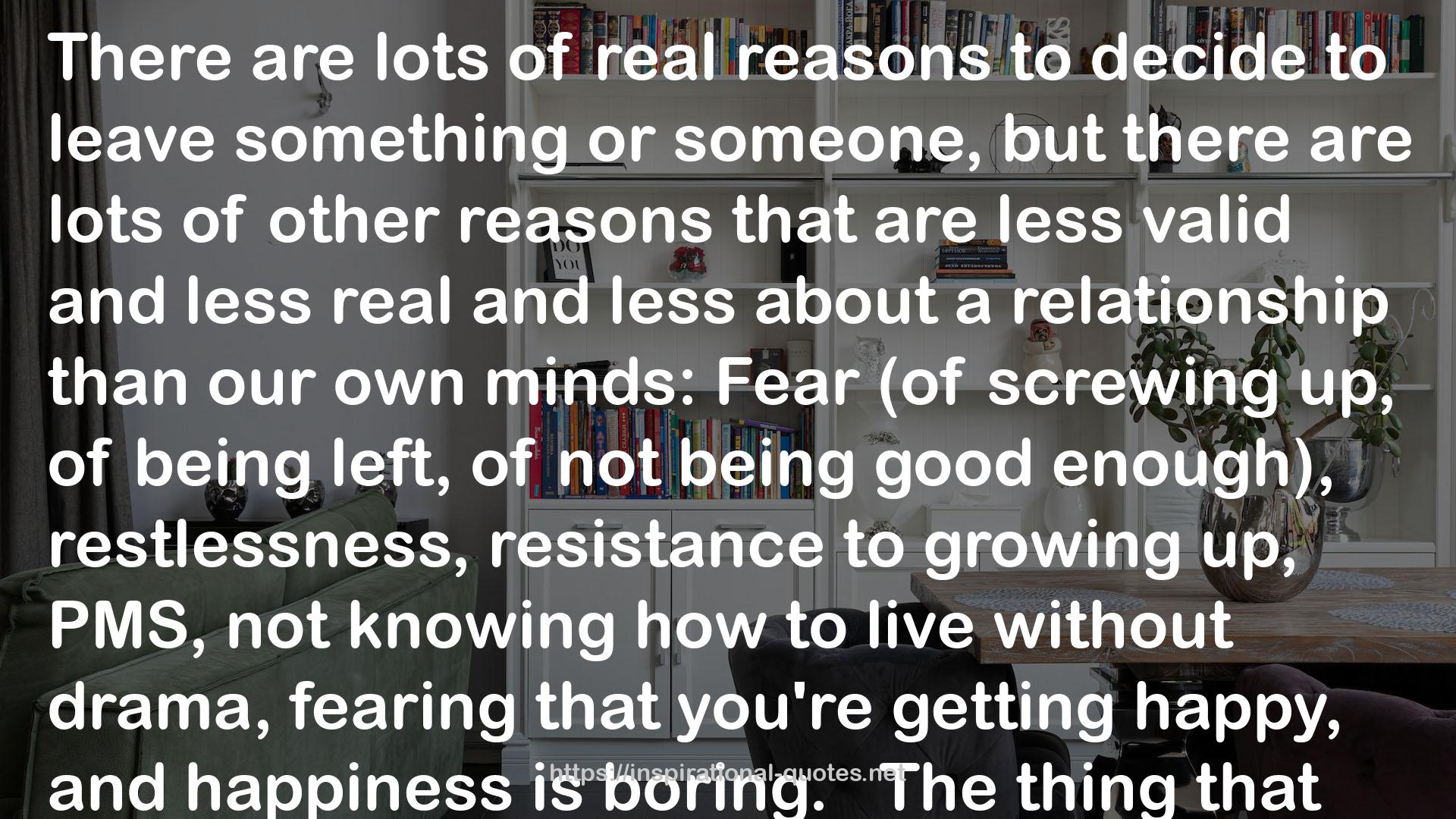 real reasons  QUOTES