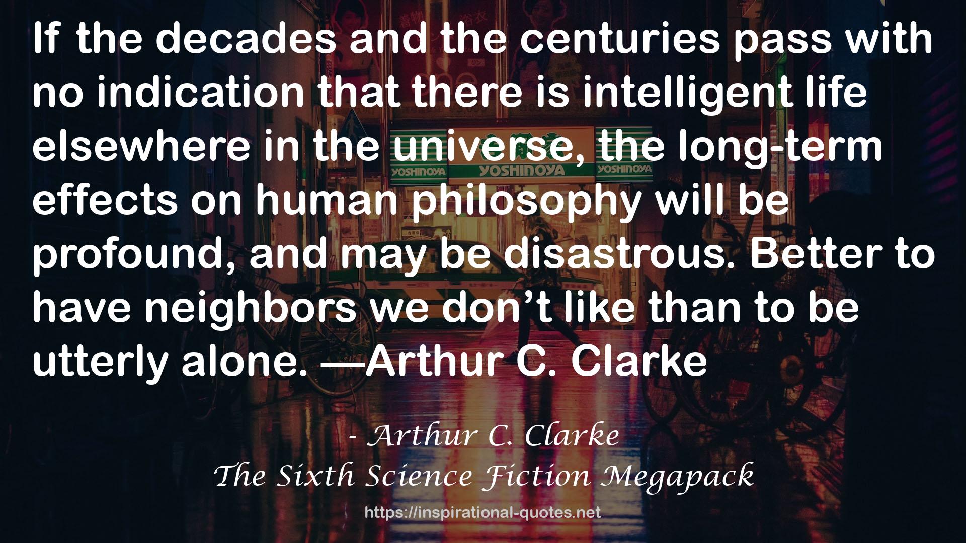 The Sixth Science Fiction Megapack QUOTES