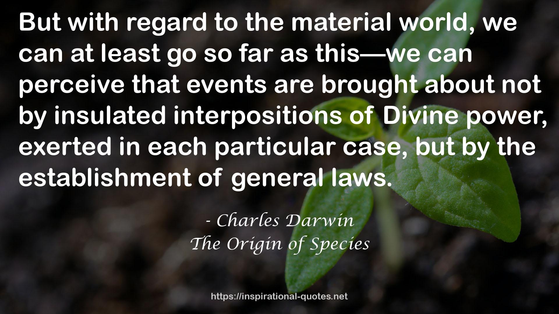 The Origin of Species QUOTES