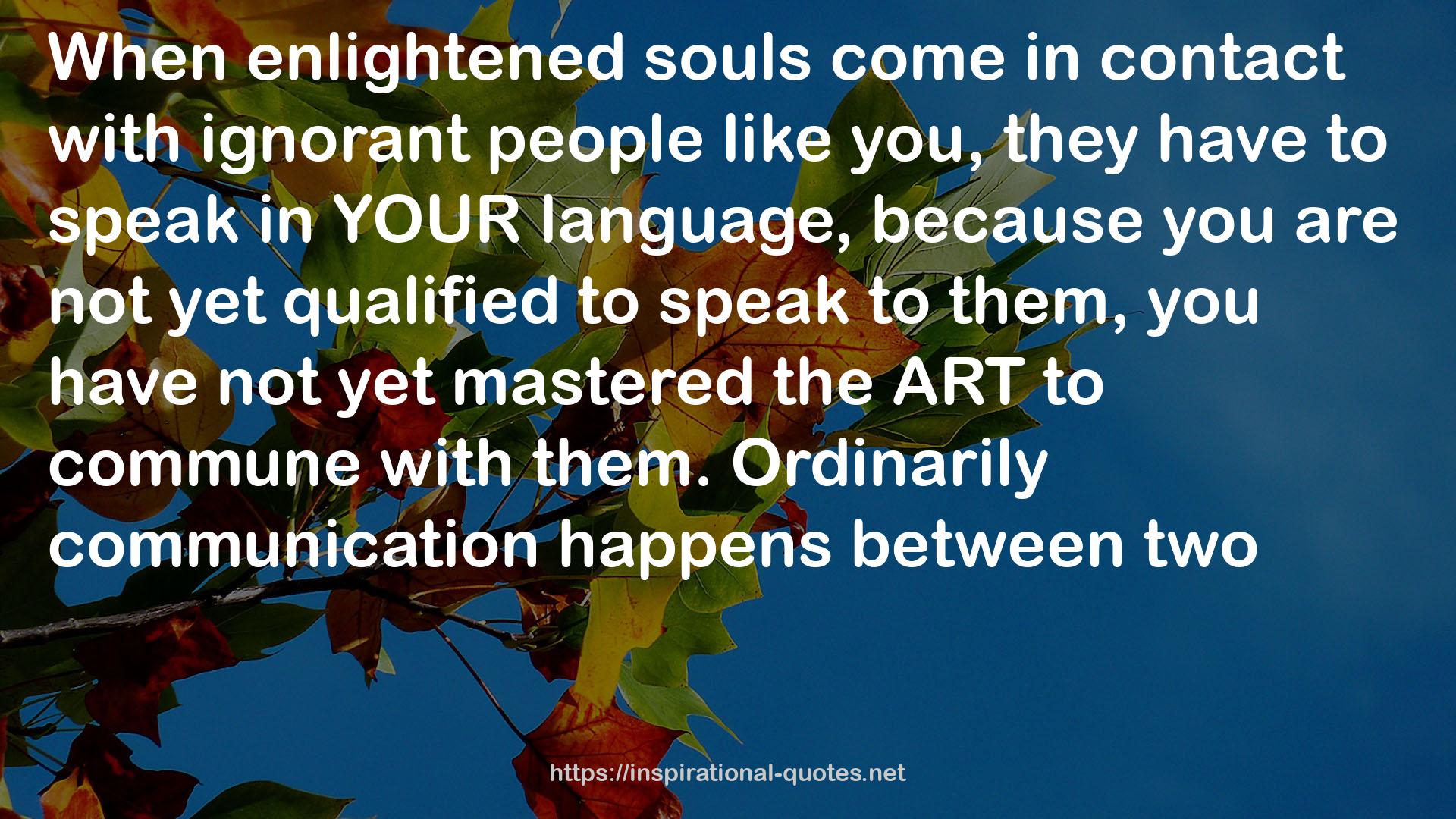 enlightened souls  QUOTES