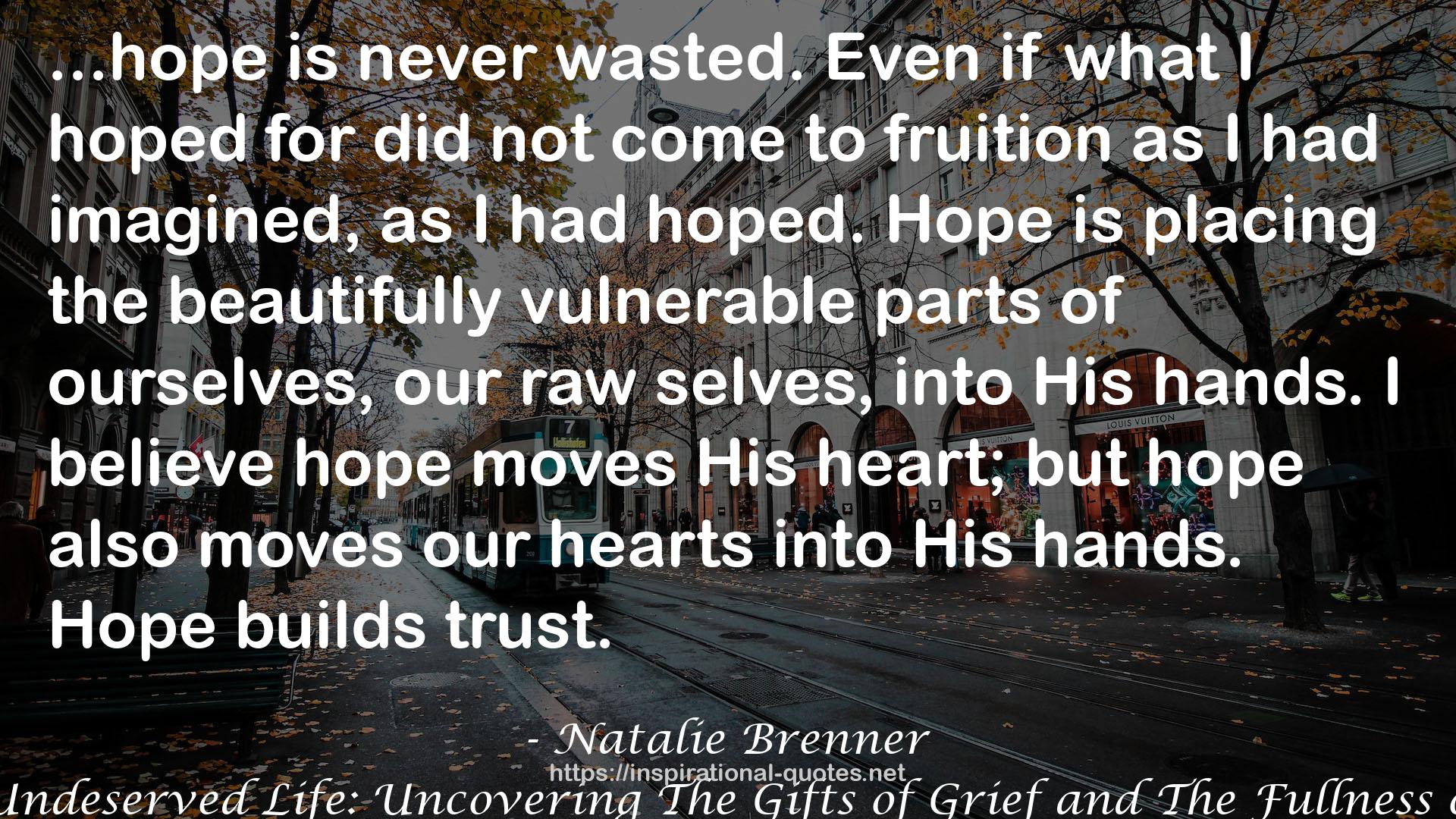 This Undeserved Life: Uncovering The Gifts of Grief and The Fullness of Life QUOTES