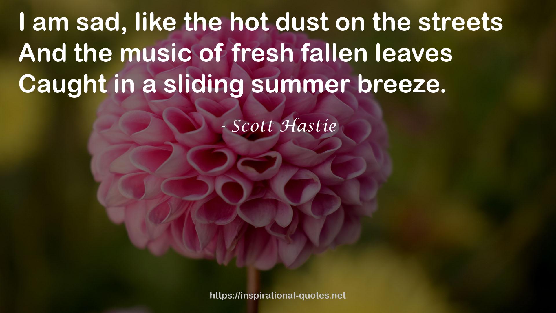 the hot dust  QUOTES