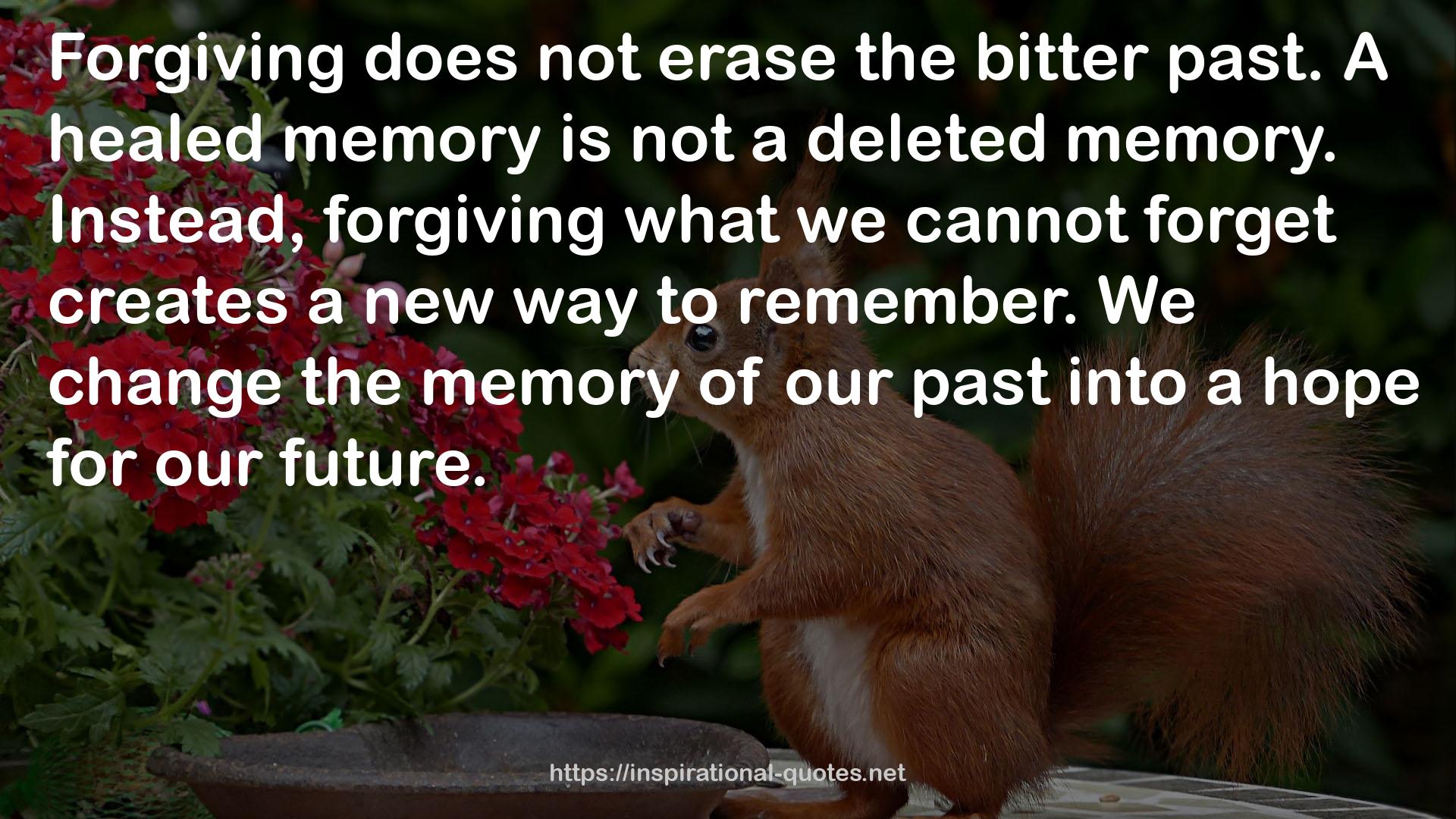A healed memory  QUOTES