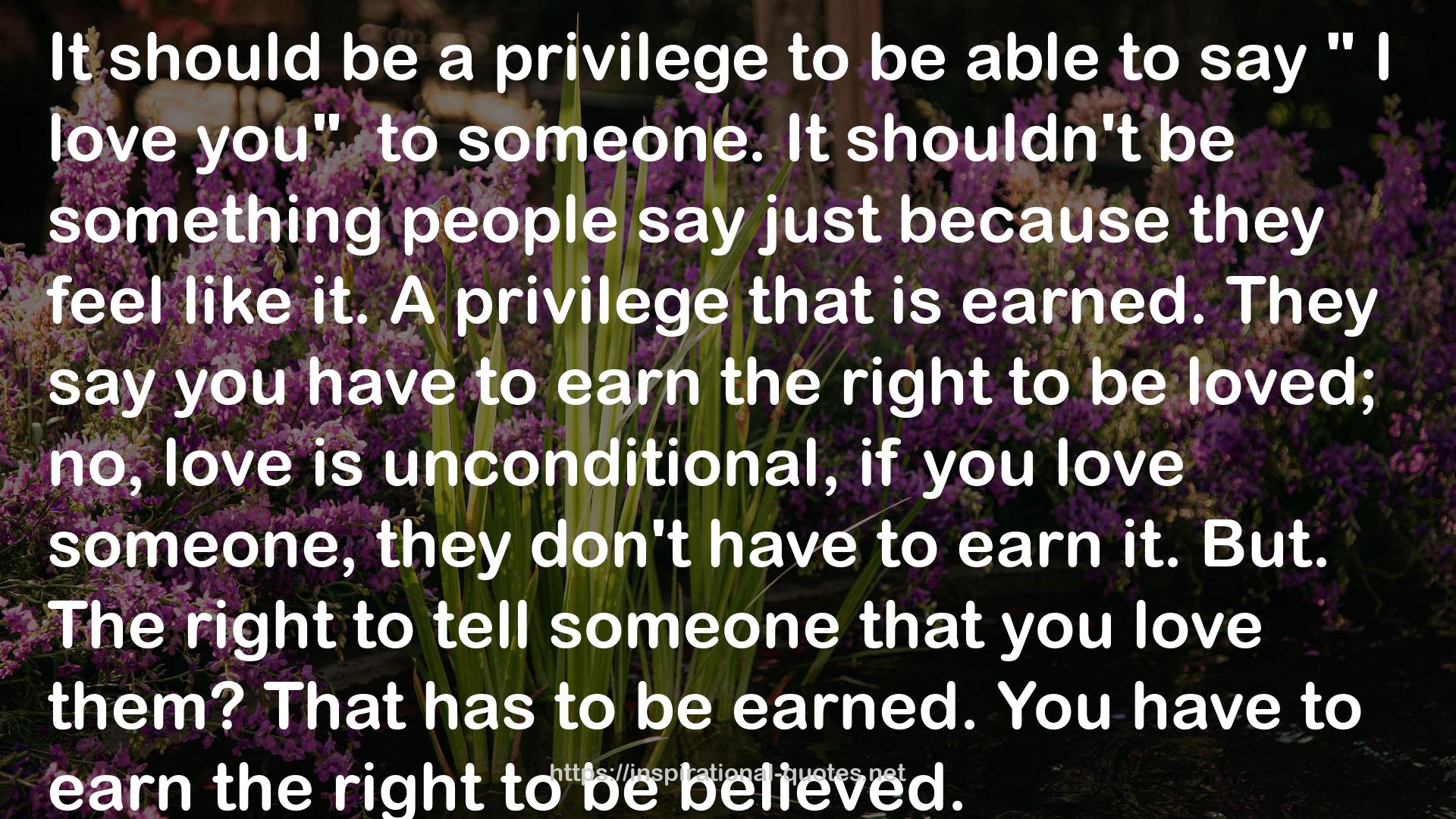 a privilege  QUOTES