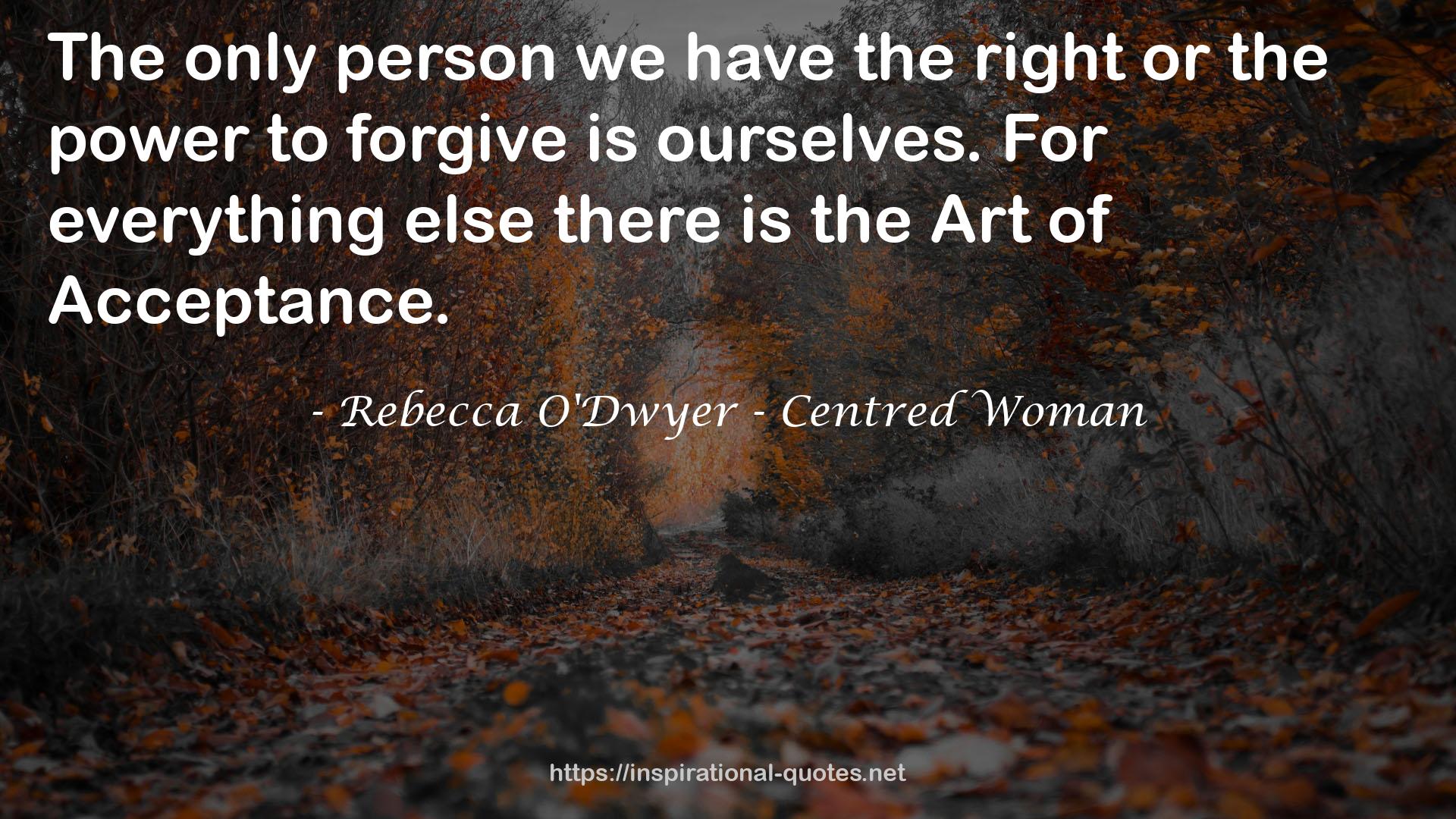 Rebecca O'Dwyer - Centred Woman QUOTES