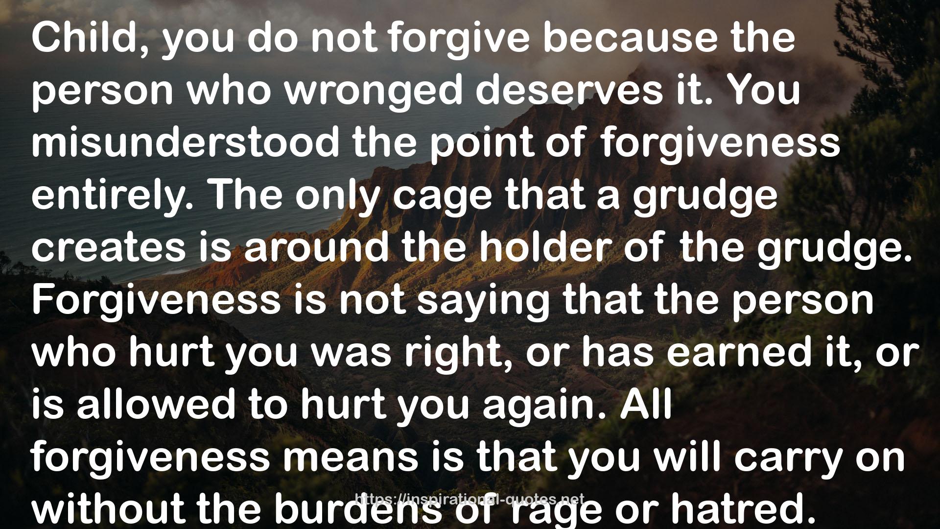 All forgiveness  QUOTES