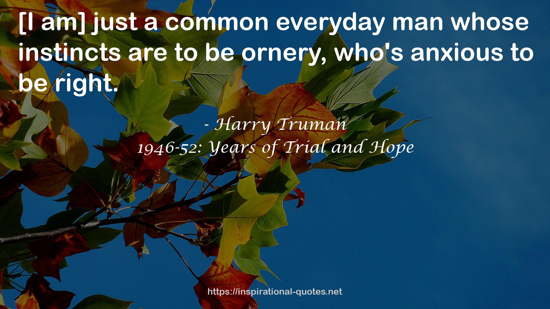 Harry Truman QUOTES