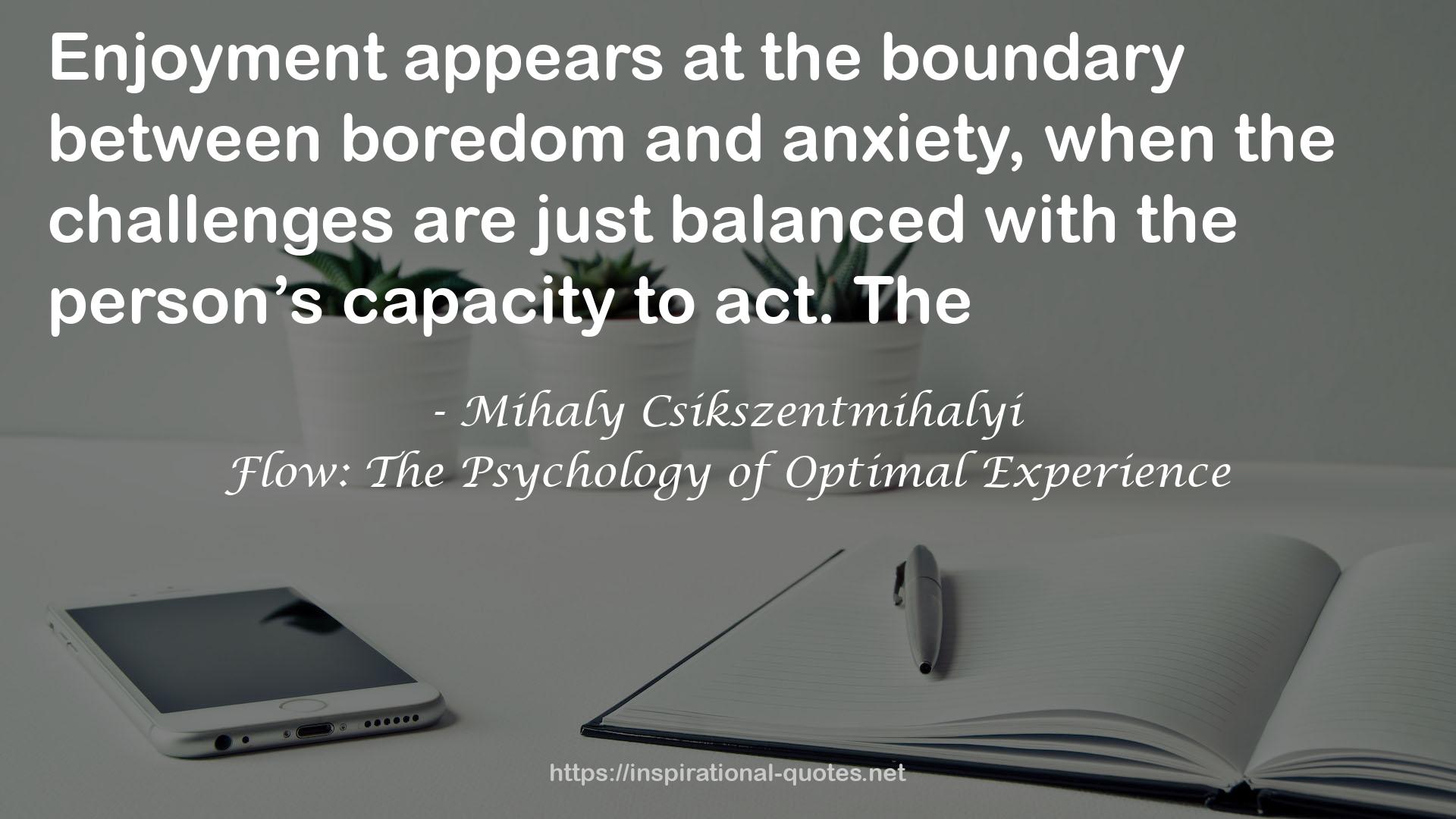 Mihaly Csikszentmihalyi QUOTES