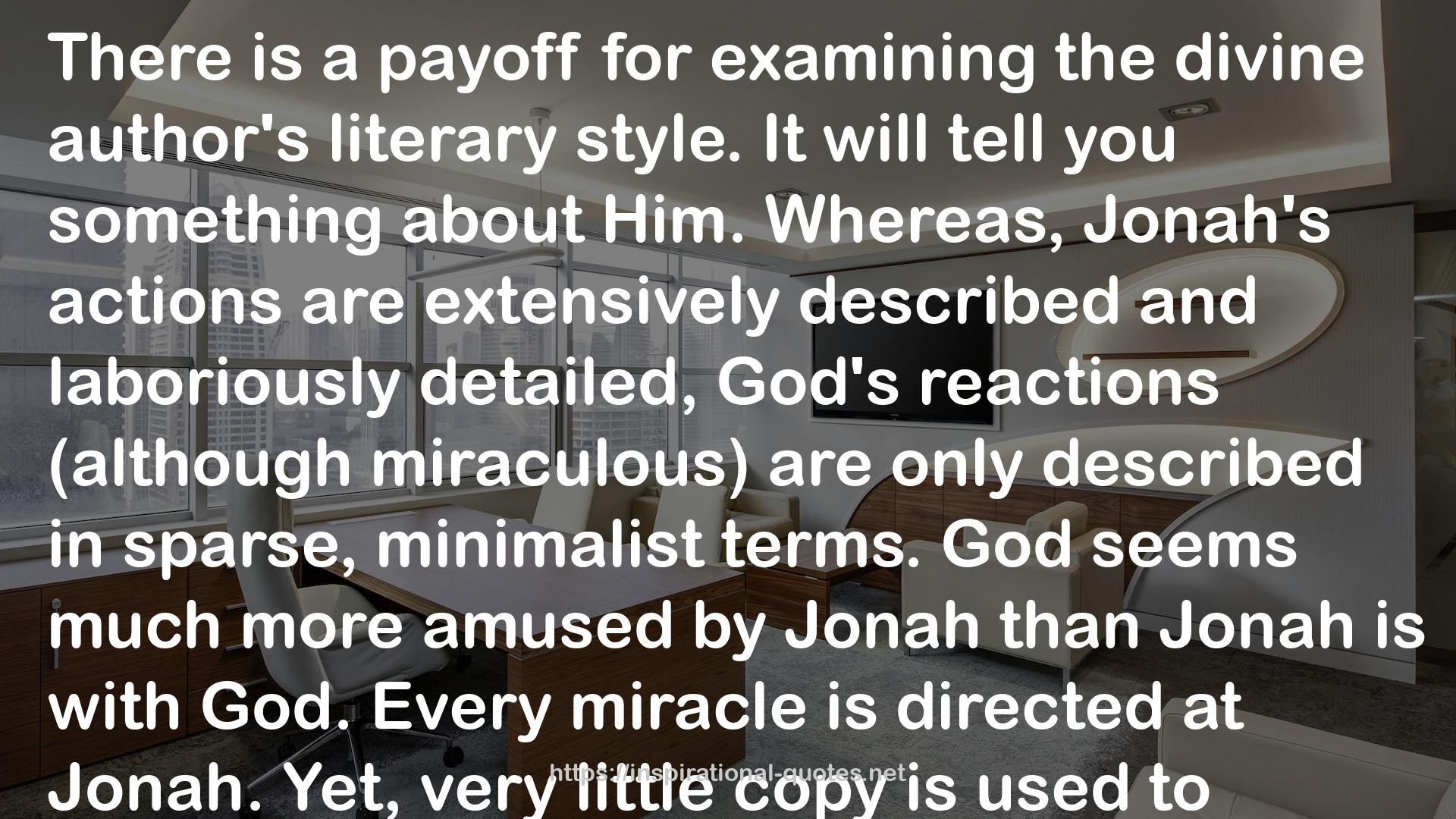 A Commentary on Jonah QUOTES