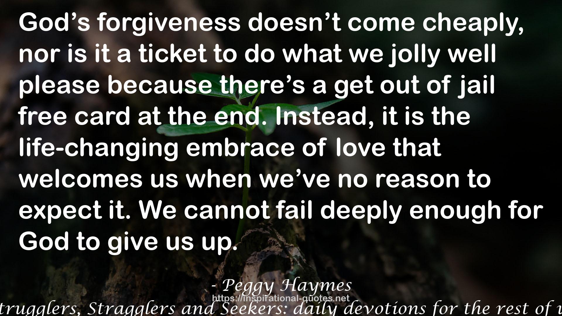 Strugglers, Stragglers and Seekers: daily devotions for the rest of us QUOTES