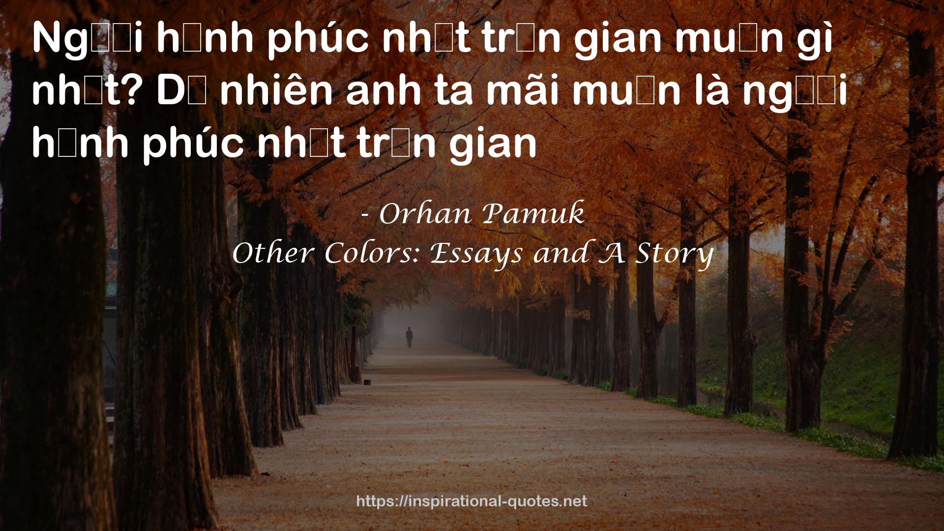 Other Colors: Essays and A Story QUOTES