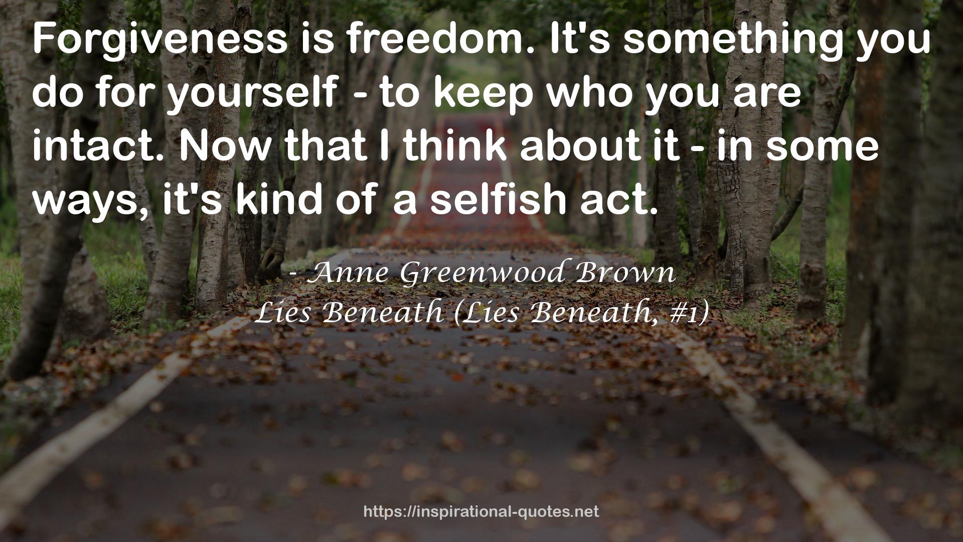Anne Greenwood Brown QUOTES