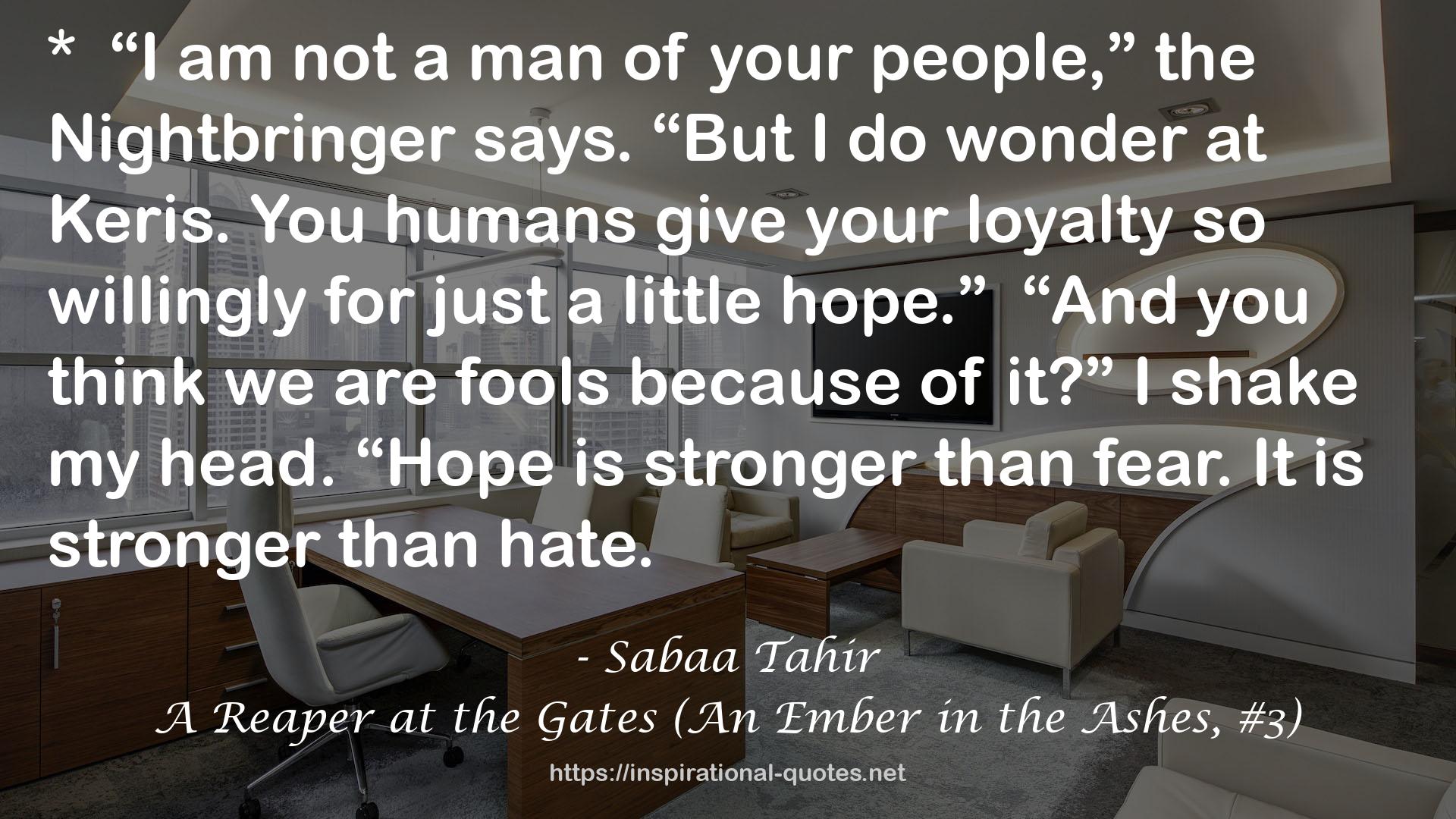 A Reaper at the Gates (An Ember in the Ashes, #3) QUOTES