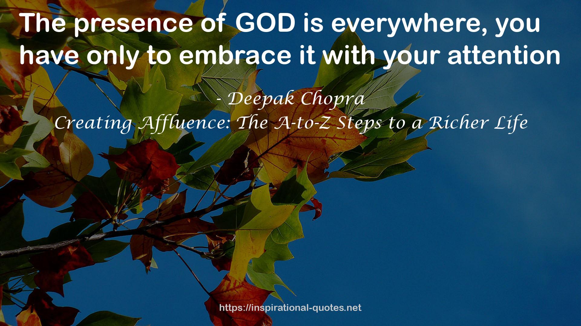 Creating Affluence: The A-to-Z Steps to a Richer Life QUOTES