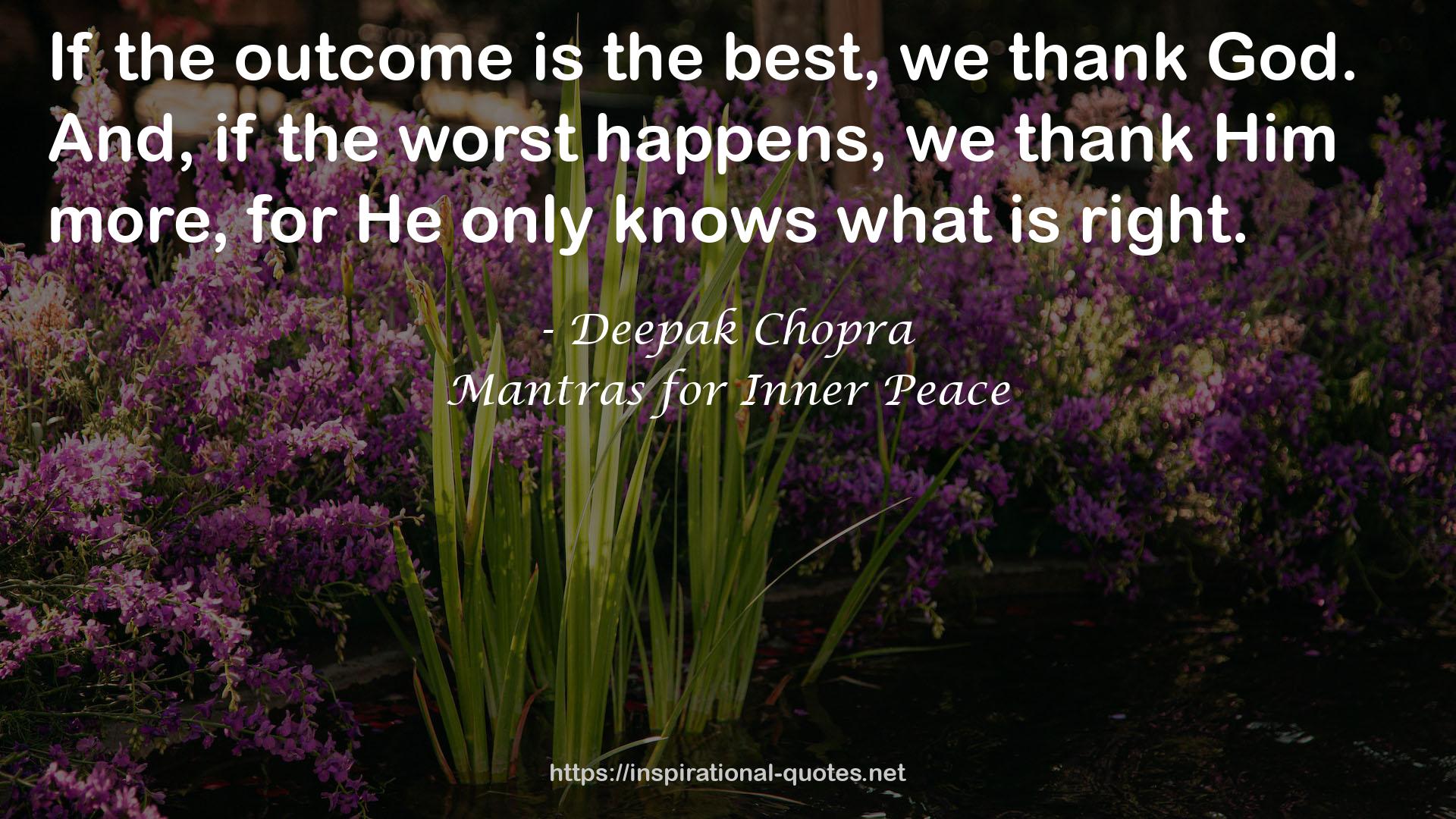 Mantras for Inner Peace QUOTES