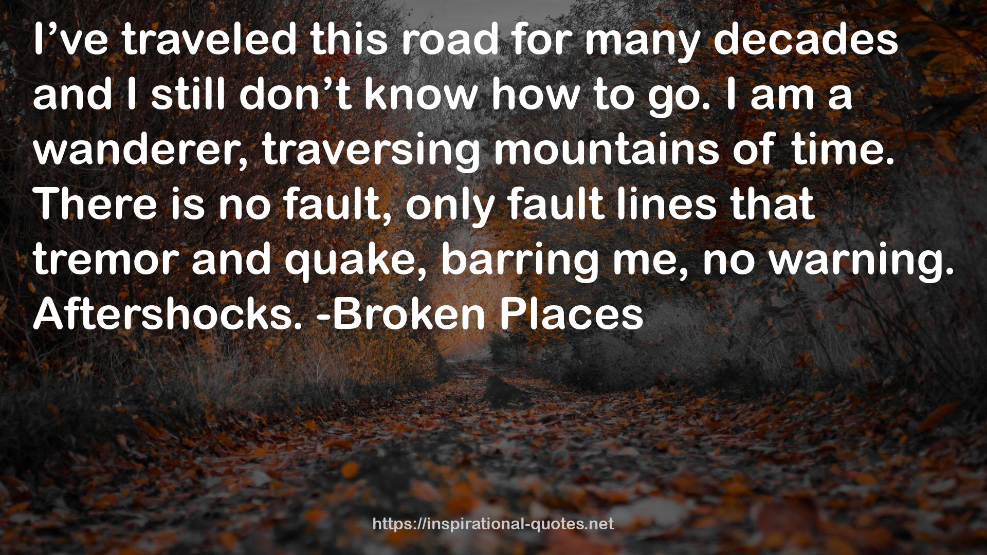 only fault lines  QUOTES