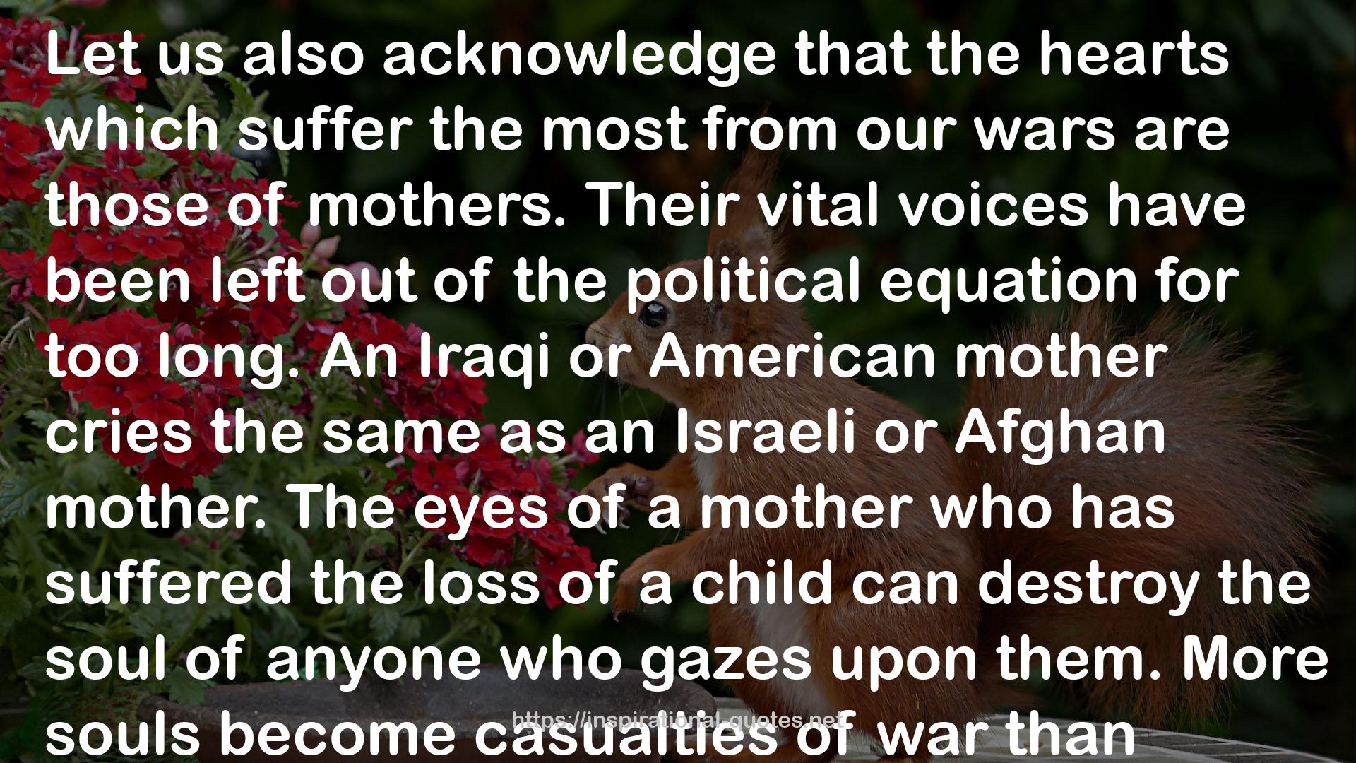 An Iraqi or American mother  QUOTES