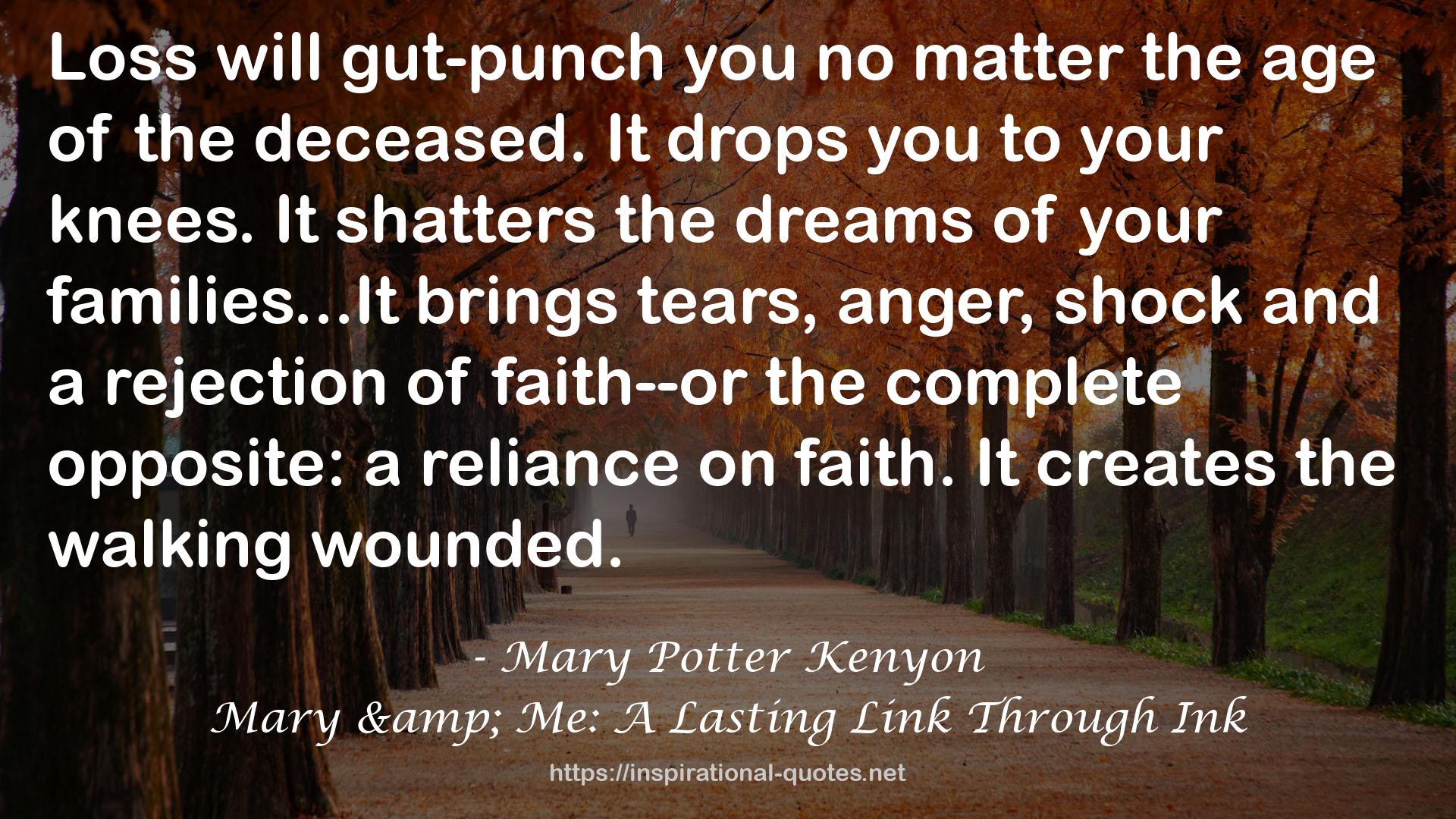 Mary Potter Kenyon QUOTES