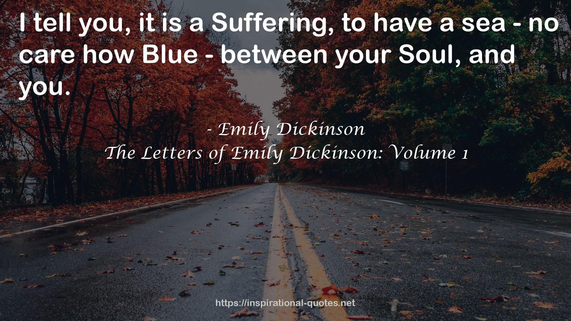 The Letters of Emily Dickinson: Volume 1 QUOTES