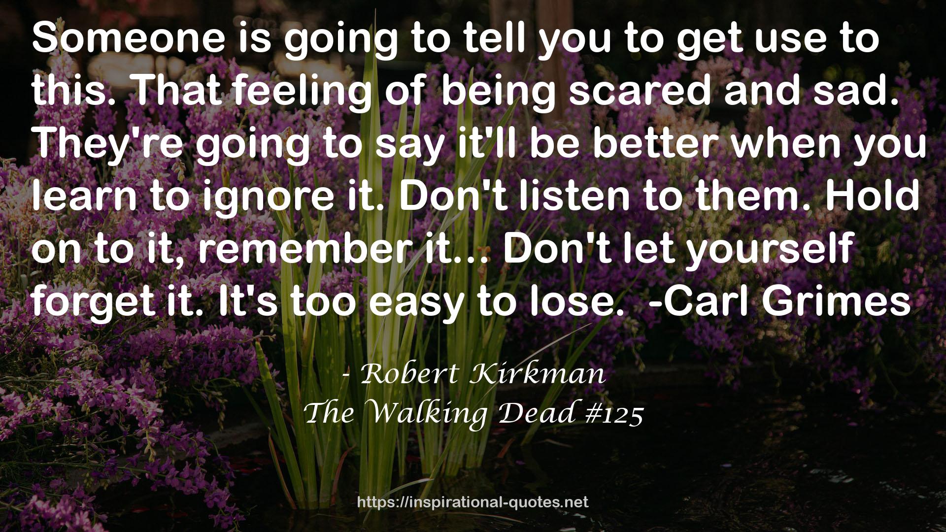 The Walking Dead #125 QUOTES