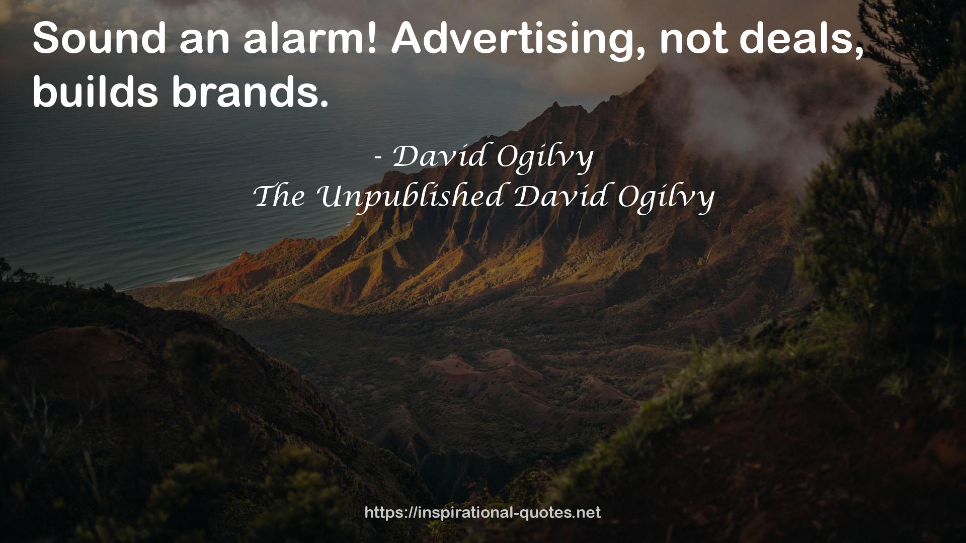 The Unpublished David Ogilvy QUOTES