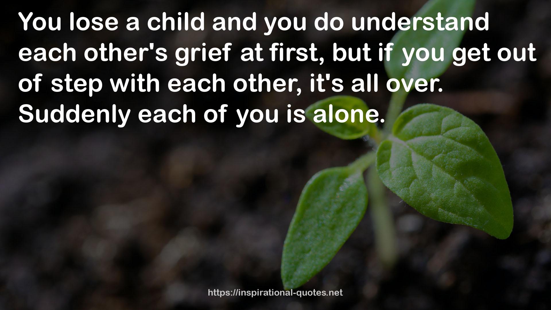 each other's grief  QUOTES