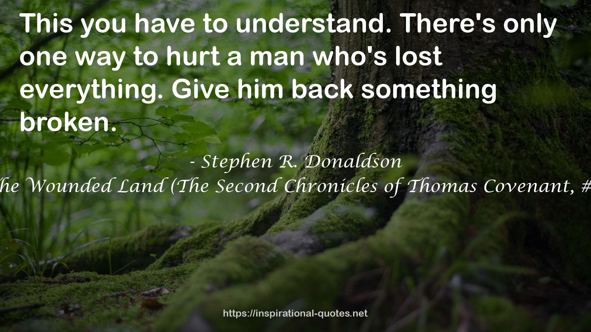 The Wounded Land (The Second Chronicles of Thomas Covenant, #1) QUOTES