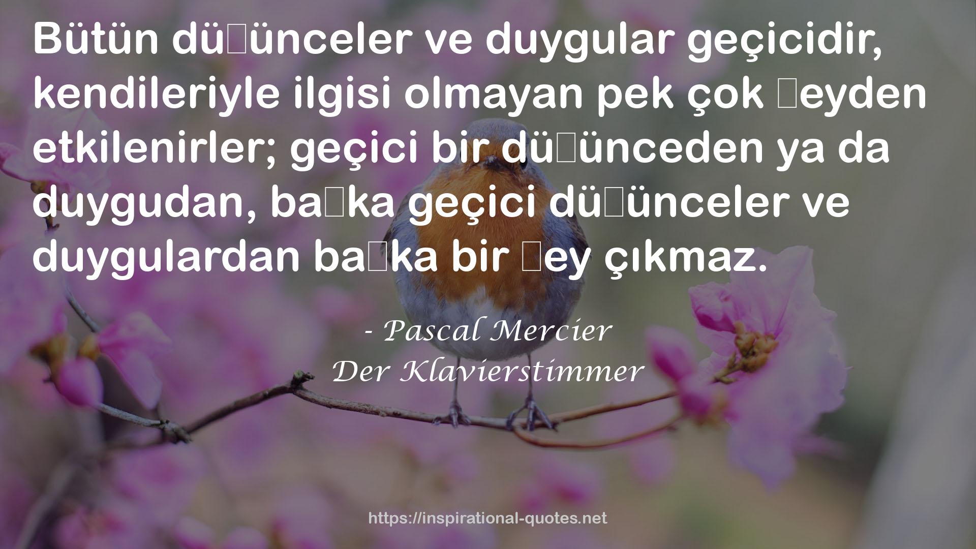 Pascal Mercier QUOTES