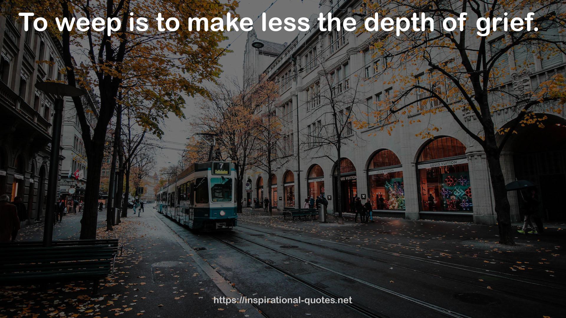 less the depth  QUOTES