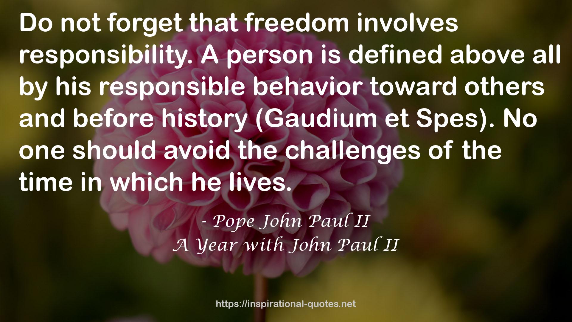 A Year with John Paul II QUOTES