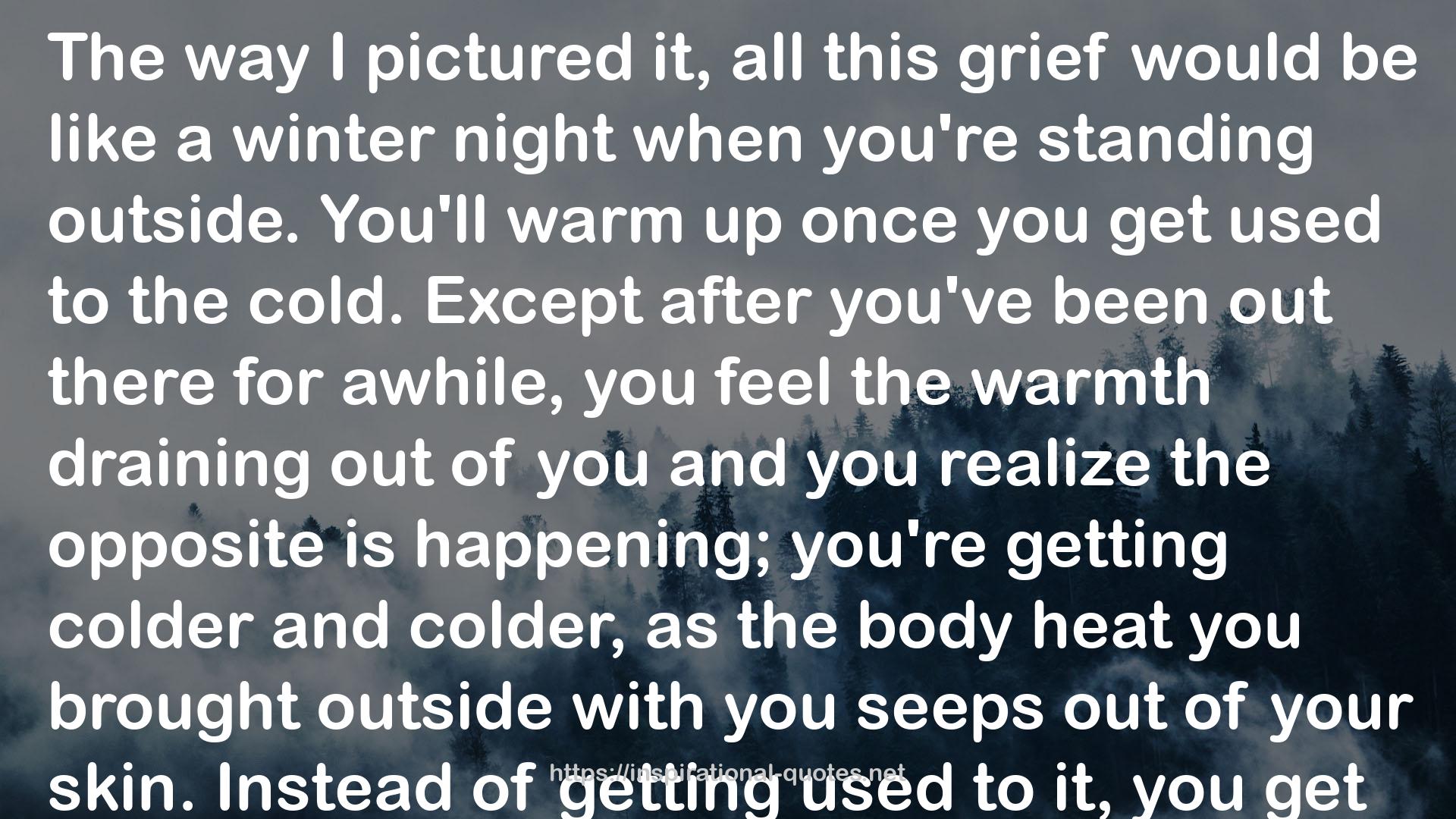 a winter night  QUOTES