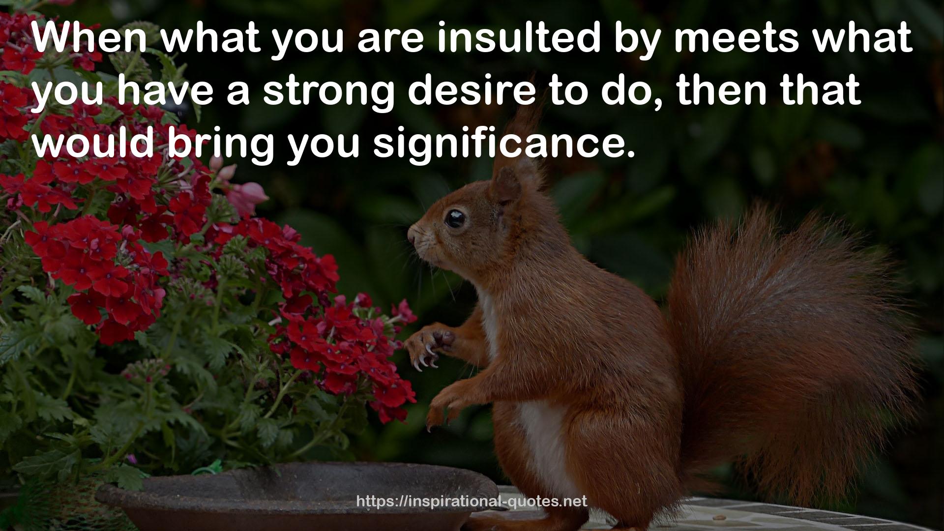 a strong desire  QUOTES