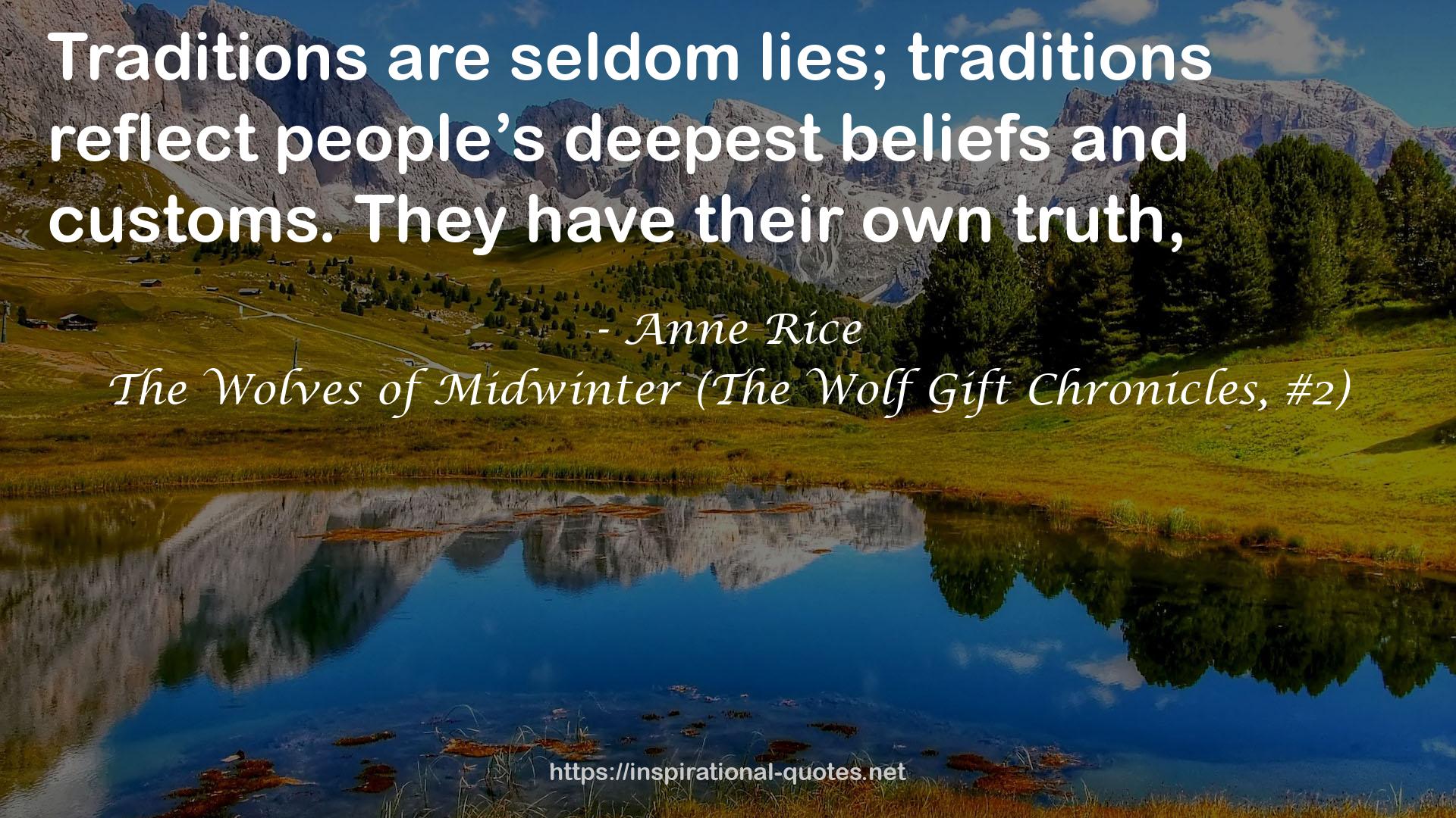 The Wolves of Midwinter (The Wolf Gift Chronicles, #2) QUOTES